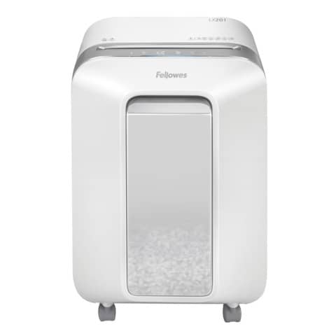 Distruggidocumenti uso moderato Fellowes LX201 - P-5 - 22 L - taglio a microframmenti 2x12 mm - bianco 5050101